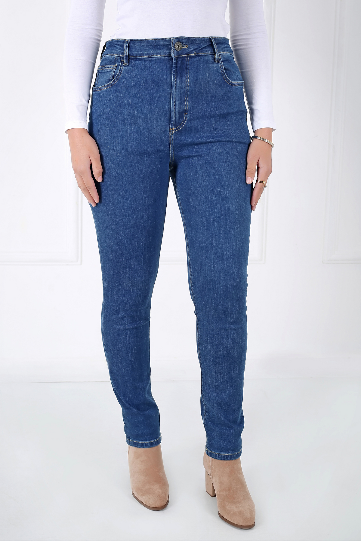 Pantalon Jean Taille Haute